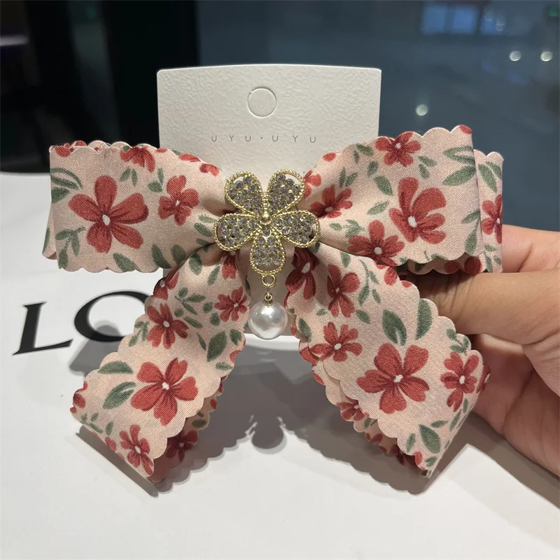 Flower clip top clip hair clip spring clip hair ornament big bow headdress hair clip female
Flower clip top clip hair clip spring clip hair ornament big bow headdress hair clip female