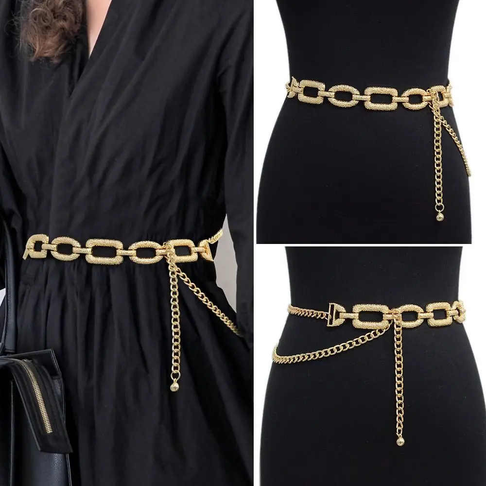 Fashion Party Slim Fit Casual Trouser Dress Belts Metal Waistband Waist Strap Gold Chain Belt
Fashion Party Slim Fit Casual Trouser Dress Belts Metal Waistband Waist Strap Gold Chain Belt