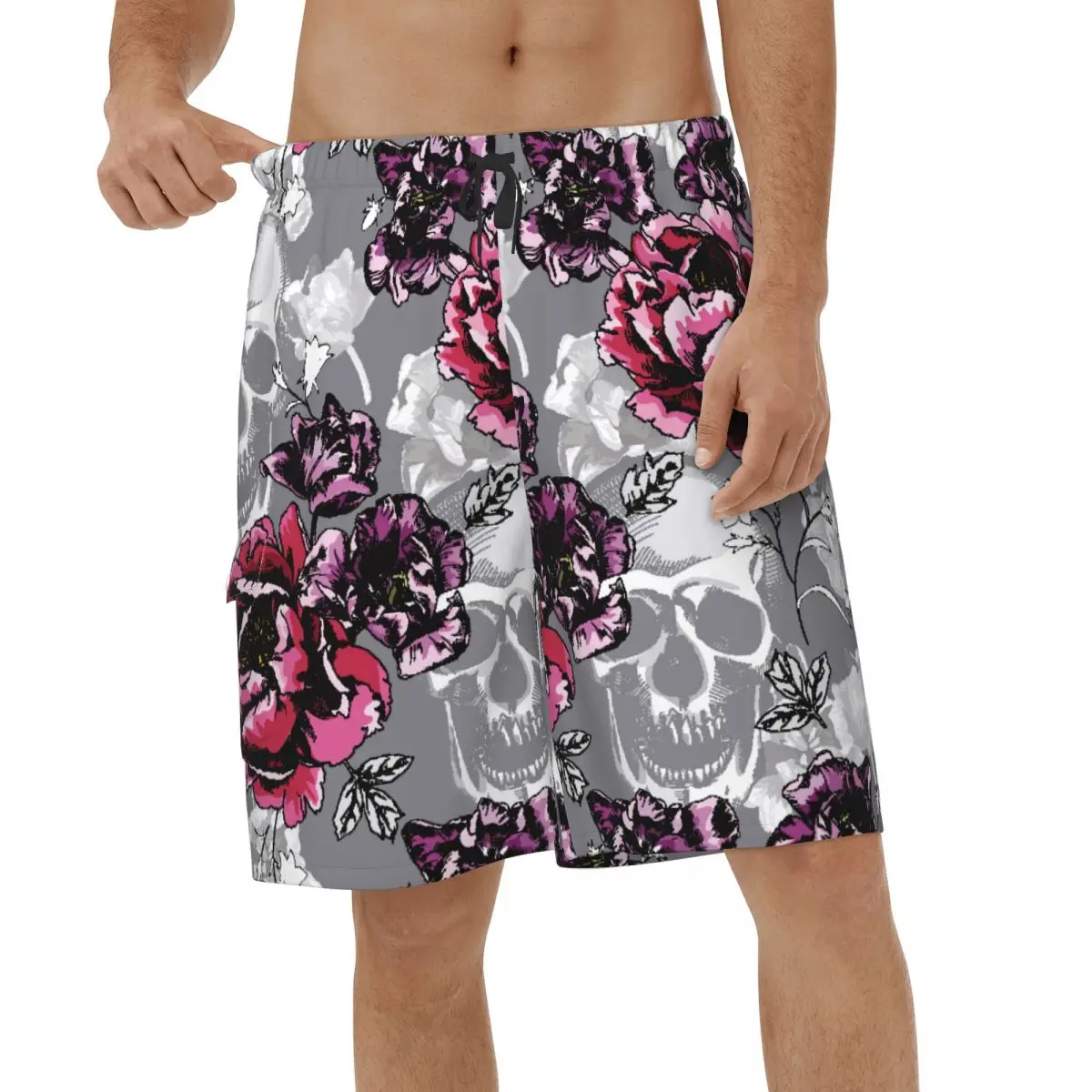 Floral Skull Men 3D Printed Beach Shorts Running Swimwear Streetwear Vacation Pink Peony Short Pants Quick Dry Board Shorts
Floral Skull Men 3D Printed Beach Shorts Running Swimwear Streetwear Vacation Pink Peony Short Pants Quick Dry Board Shorts