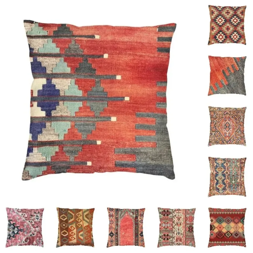 Винтажная турецкая наволочка Kilim Navaho Weave Ацтекский текстиль 45x45 см мягкая