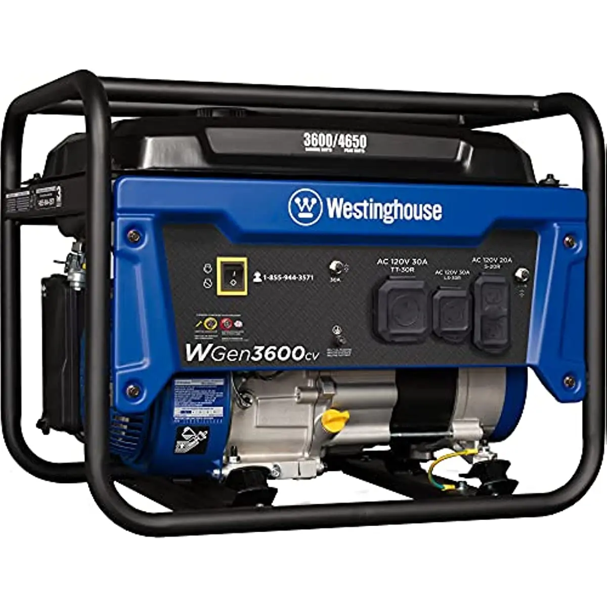 

Westinghouse 4650 Peak Watt Portable Generator, RV Ready 30A Outlet, Gas Powered, CO Sensor, CARB Compliant