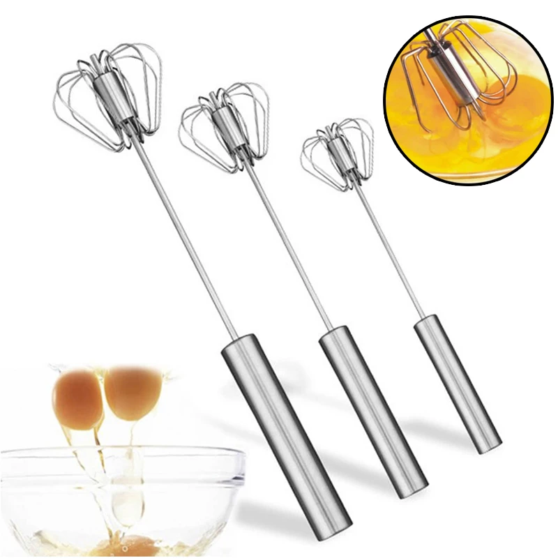 3-Size Stainless Steel Semi-Automatic Rotary Egg Beater Whisk Rotary Manual Egg Agitator Blender Mixer Tool Kitchen Accessories
3-Size Stainless Steel Semi-Automatic Rotary Egg Beater Whisk Rotary Manual Egg Agitator Blender Mixer Tool Kitchen Accessories
