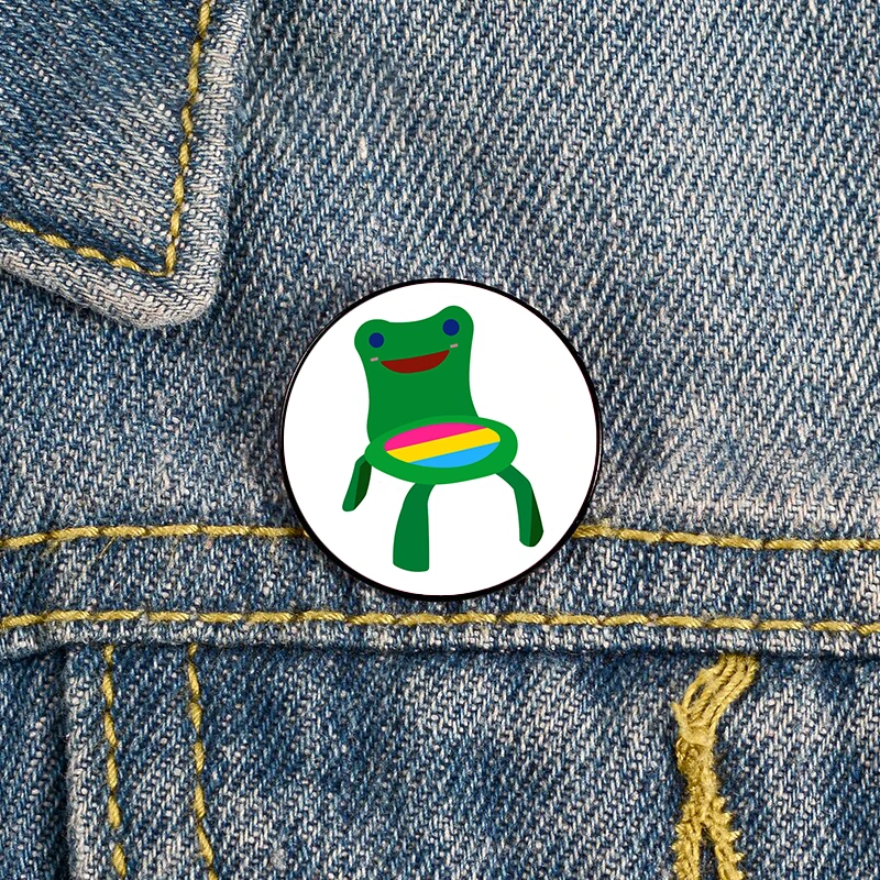 Pan Froggy Chair Pin Custom cute Brooches Shirt Lapel teacher tote Bag backpacks Badge Cartoon gift brooches pins for women
Pan Froggy Chair Pin Custom cute Brooches Shirt Lapel teacher tote Bag backpacks Badge Cartoon gift brooches pins for women