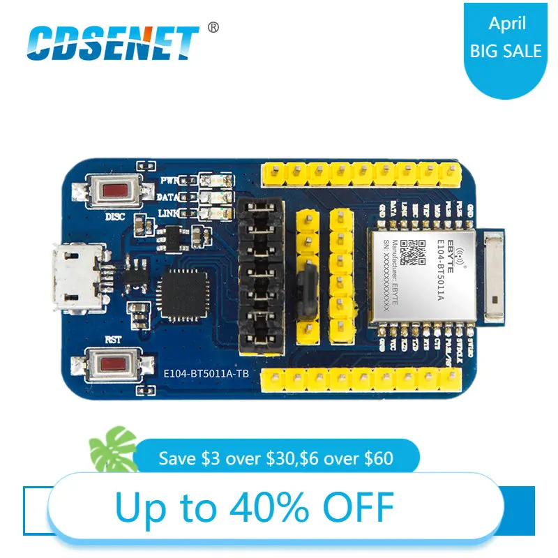 Комплект тестирования BLE5.0 nRF52811 2,4 ГГц с Blutooth на последовательный порт прозрачный CDSENET E104-BT5011A-TB тестовая плата
Комплект тестирования BLE5.0 nRF52811 2,4 ГГц с Blutooth на последовательный порт прозрачный CDSENET E104-BT5011A-TB тестовая плата