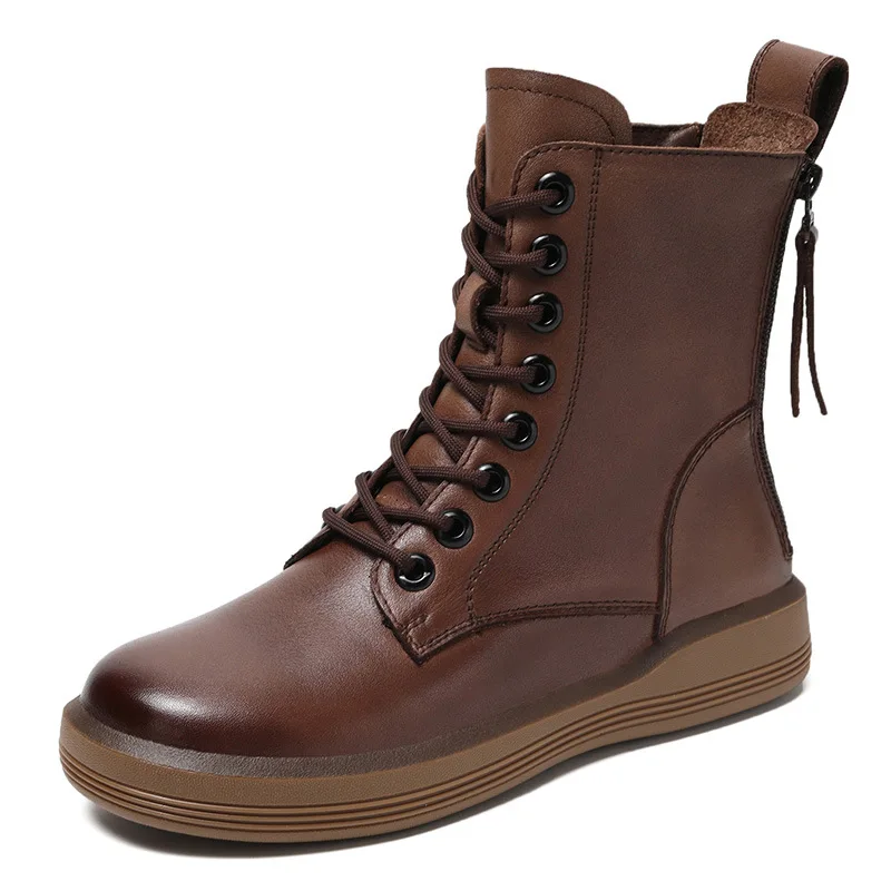 Ankle Boots Woman Winter 2022 New Genuine Leather Lace-up Casual Comfortable Women's Shoes Warm Retro Autumn Flat Boots Female
Ankle Boots Woman Winter 2022 New Genuine Leather Lace-up Casual Comfortable Women's Shoes Warm Retro Autumn Flat Boots Female