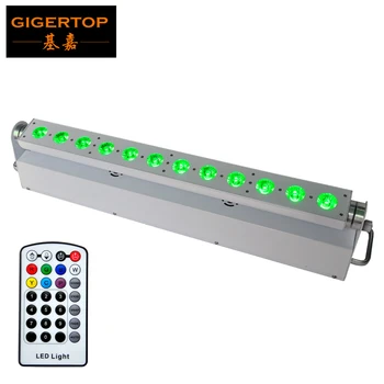 New Arrival TIPTOP 12x18W 6in1 RGBW UV Battery Wireless Led Wall Washer Light, DMX512 Battery Long Work Time Infrared Control