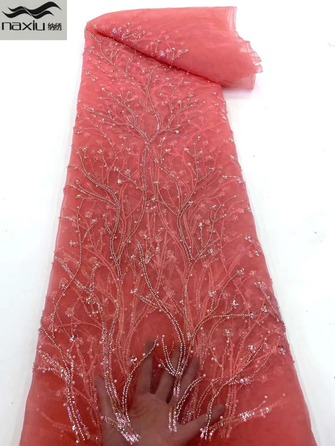 Madison High-End Sequins Lace Fabrics 2022 African Lace Handmade Beads Lace French Tulle Mesh Lace for Bridal
Madison High-End Sequins Lace Fabrics 2022 African Lace Handmade Beads Lace French Tulle Mesh Lace for Bridal