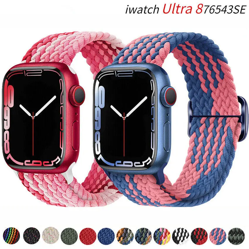 Elastic Nylon Strap Braided Solo Loop Strap For Apple watch 49mm 45mm 44mm 41mm 40mm Series Ultra 8 7 6 5 4 SE iWatch3 42mm 38mm
Elastic Nylon Strap Braided Solo Loop Strap For Apple watch 49mm 45mm 44mm 41mm 40mm Series Ultra 8 7 6 5 4 SE iWatch3 42mm 38mm