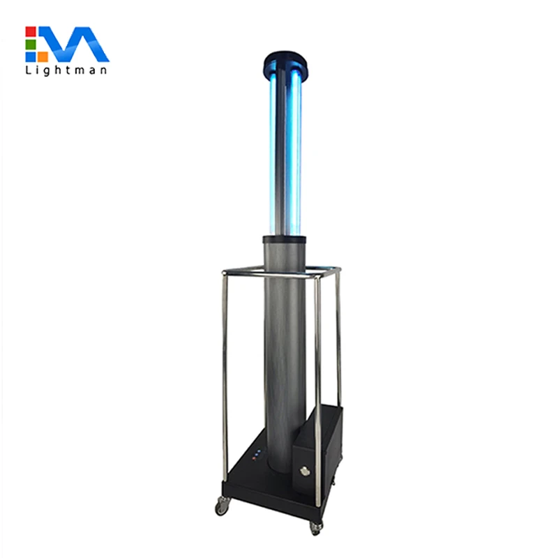 100w free movement time switch radar sensor UVC disinfection sterilizer lamp trolley comes with lithium battery
100w free movement time switch radar sensor UVC disinfection sterilizer lamp trolley comes with lithium battery