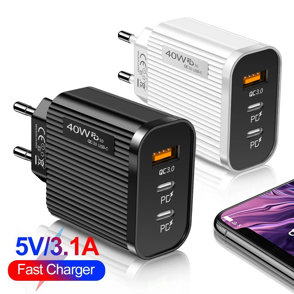 40W USB Charger Mobile Phone Chargers Universal Adapter QC 3.0 For iPhone 14 12 Pro Max Xiaomi Samsung iPad Type C Fast Charger
40W USB Charger Mobile Phone Chargers Universal Adapter QC 3.0 For iPhone 14 12 Pro Max Xiaomi Samsung iPad Type C Fast Charger