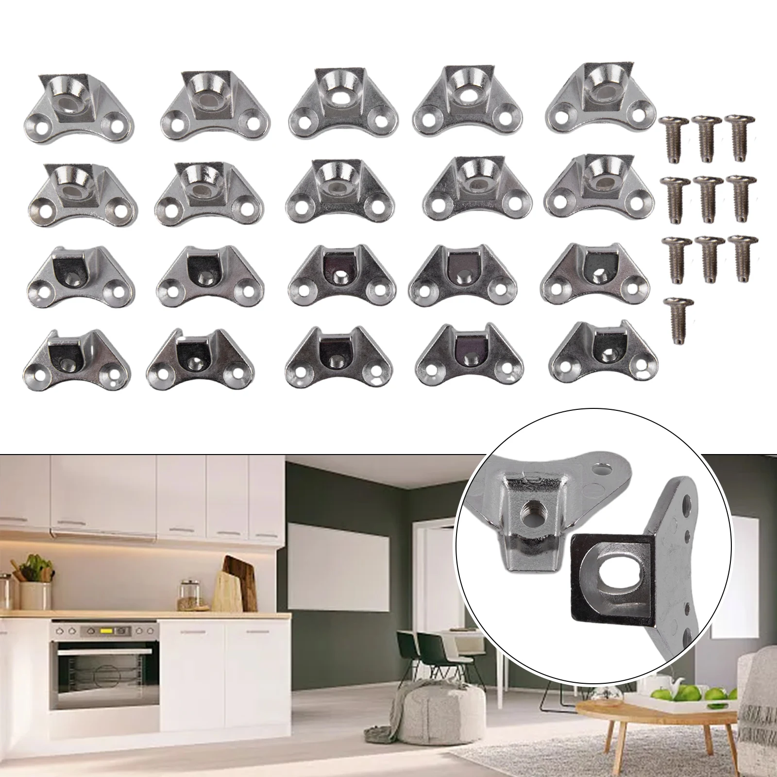 10pcs Corner Brackets + Screws Butterfly L-shaped Support Connector Removable Fasteners Corner Code Right Angle Bracket
10pcs Corner Brackets + Screws Butterfly L-shaped Support Connector Removable Fasteners Corner Code Right Angle Bracket