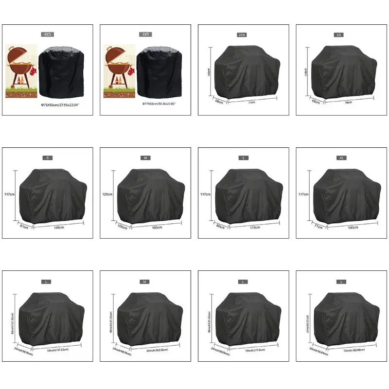 Waterproof BBQ Cover Outdoor Dust Weber Heavy Duty Charbroil Grill Cover Rain Protective Outdoor Barbecue Cover Round
Waterproof BBQ Cover Outdoor Dust Weber Heavy Duty Charbroil Grill Cover Rain Protective Outdoor Barbecue Cover Round