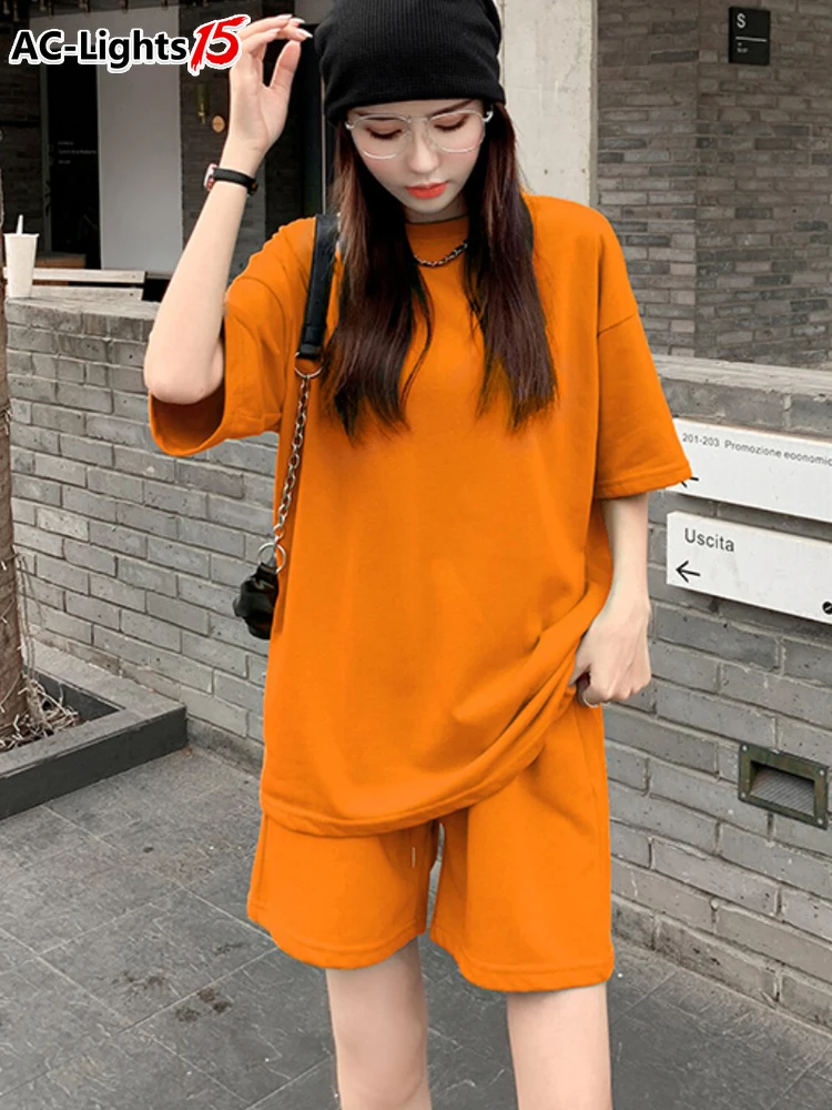 Women's Summer Suit Shorts and Top Set Cotton Casual T-shirt Two Piece Sets Womens Outifits Loose Green Suit for Women 2022
Women's Summer Suit Shorts and Top Set Cotton Casual T-shirt Two Piece Sets Womens Outifits Loose Green Suit for Women 2022