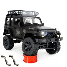 JMRC 4WD SEMI Jeep Crawler Matte Black Metal Drive Shaft Edition 2.4GHz RC Climbing Vehicle With LED Head-Lighting RTR