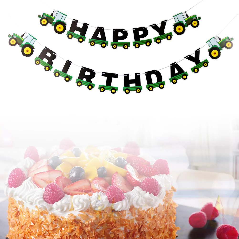 Tractor Birthday Banner Tractor Garland Bunting for Tractor Birthday Party Supplies Decorations (Green)
Tractor Birthday Banner Tractor Garland Bunting for Tractor Birthday Party Supplies Decorations (Green)