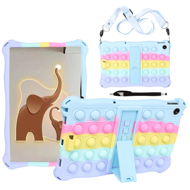 Funda For Nokia T20 10.4 2021 TA-1392 TA-1397 TA-1394 Tablet Case Soft Bubble Silicone Kids Shockproof Cover with Strap Stylus
Funda For Nokia T20 10.4 2021 TA-1392 TA-1397 TA-1394 Tablet Case Soft Bubble Silicone Kids Shockproof Cover with Strap Stylus