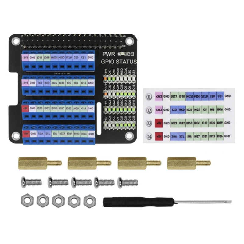 Плата расширения для Raspberry Pi GPIO, Клеммная шляпа для Raspberry Pi 2B/3B/3B +/4B/Zero W, модуль интерфейса GPIO
Плата расширения для Raspberry Pi GPIO, Клеммная шляпа для Raspberry Pi 2B/3B/3B +/4B/Zero W, модуль интерфейса GPIO