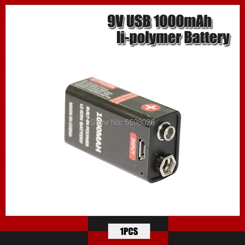 NEW2023 1pcs 9V 1000mAh lithium ion battery 6F22 USB rechargeable battery detector toy rechargeable battery
NEW2023 1pcs 9V 1000mAh lithium ion battery 6F22 USB rechargeable battery detector toy rechargeable battery