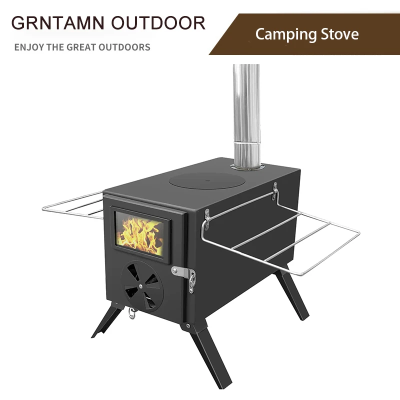 Outdoor Camp Tent Firewood Stove Portable Wood Burning Stove for a Tent Multifunctional Firewood Burner with Detachable Chimney 
Outdoor Camp Tent Firewood Stove Portable Wood Burning Stove for a Tent Multifunctional Firewood Burner with Detachable Chimney