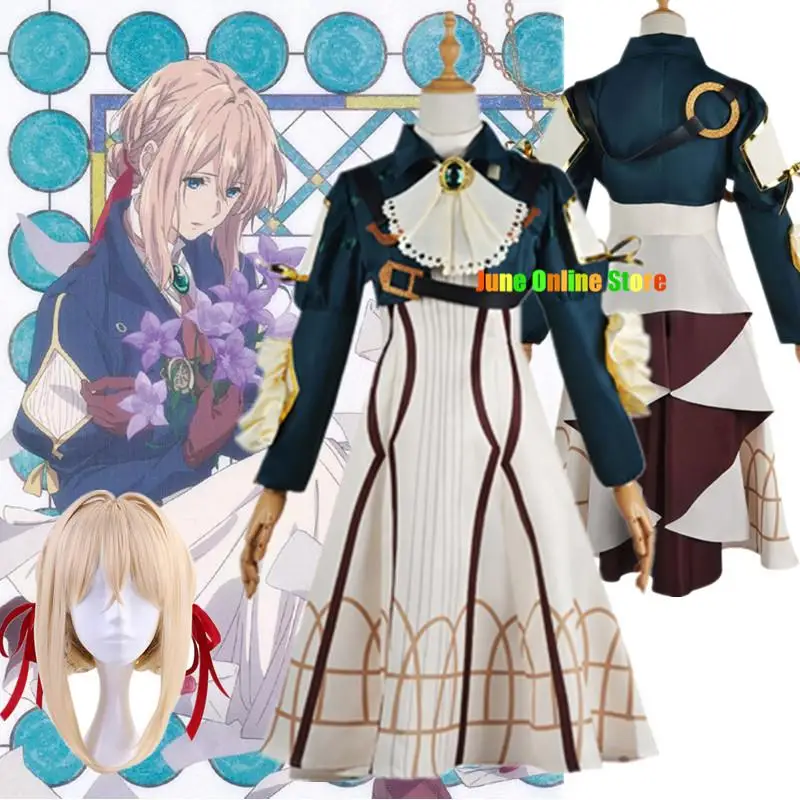 Anime Violet Evergarden Cosplay Costume Princess Maid Dress Anime Violet Evergarden Costume for Women Halloween Size XS-3XL
Anime Violet Evergarden Cosplay Costume Princess Maid Dress Anime Violet Evergarden Costume for Women Halloween Size XS-3XL