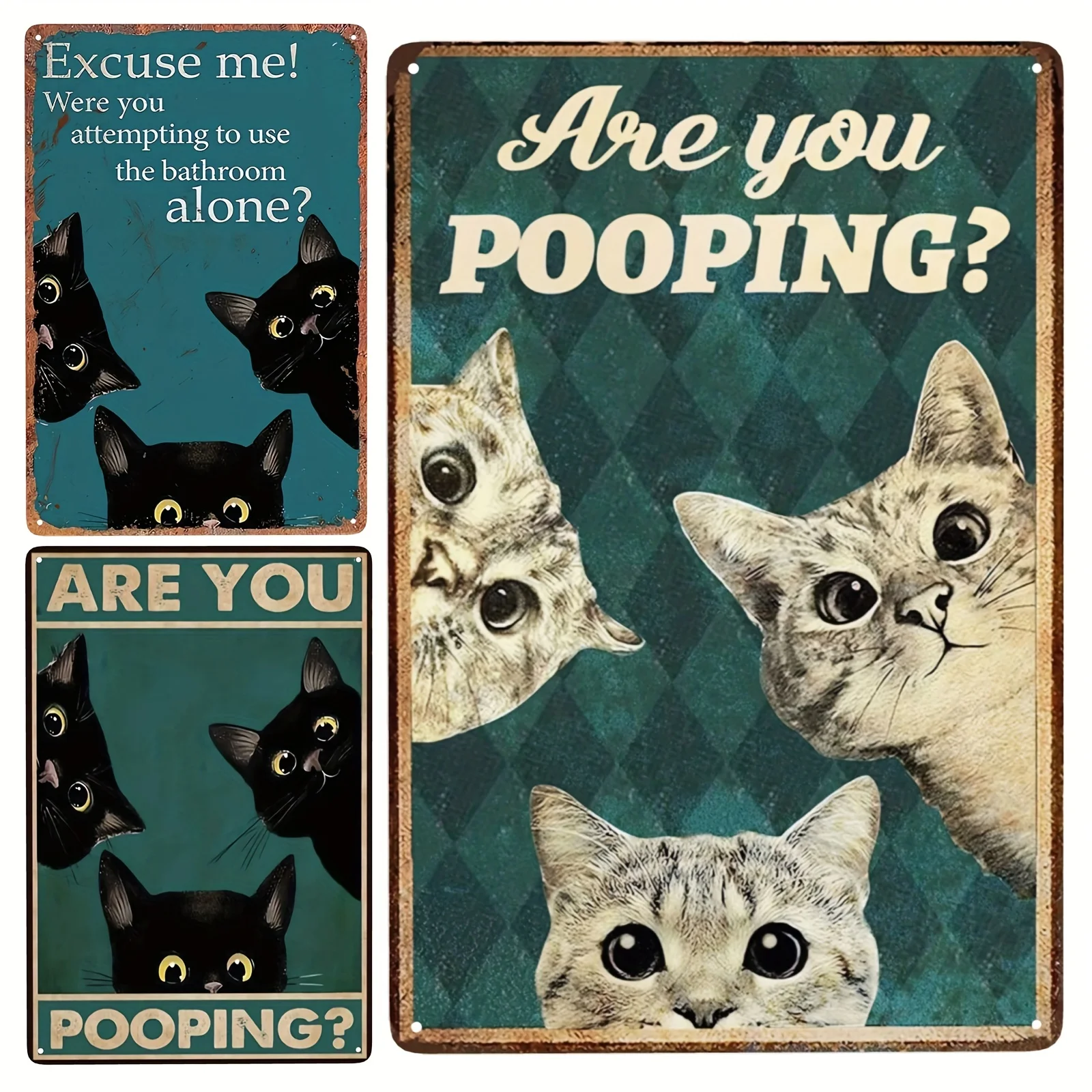 Vintage Cats Are You Pooping Metal Tin Sign (8"x12"), Retro Metal Tin Sign, Vintage Sign, Home Wall Art Decor, Home Decor, Room
Vintage Cats Are You Pooping Metal Tin Sign (8"x12"), Retro Metal Tin Sign, Vintage Sign, Home Wall Art Decor, Home Decor, Room