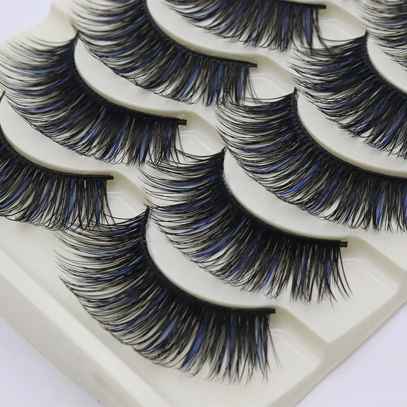 5 Pairs Thick False Eyelashes Long Stage Exaggerated Color False Eyelashes Handmade Beauty Tools
5 Pairs Thick False Eyelashes Long Stage Exaggerated Color False Eyelashes Handmade Beauty Tools