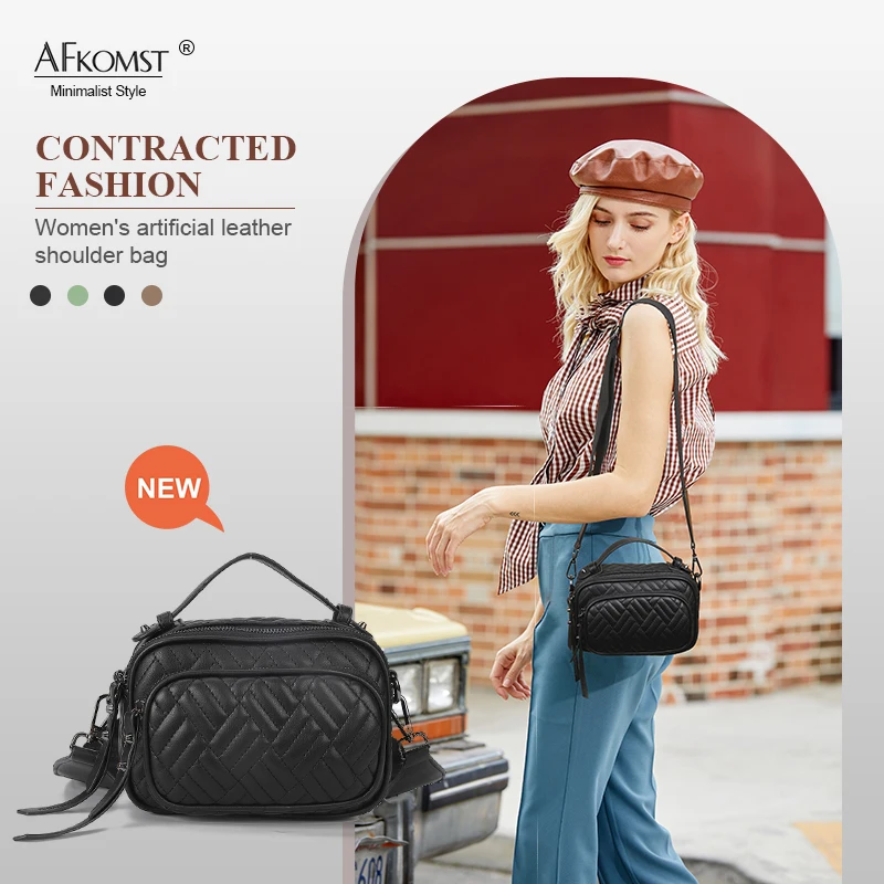 AFKOMST Stylish Women Handbag Made Of Soft Pu Leather Perfect ForAdding aTouch Of Luxury To Your OutfitLargecapacity shoulderbag 
AFKOMST Stylish Women Handbag Made Of Soft Pu Leather Perfect ForAdding aTouch Of Luxury To Your OutfitLargecapacity shoulderbag