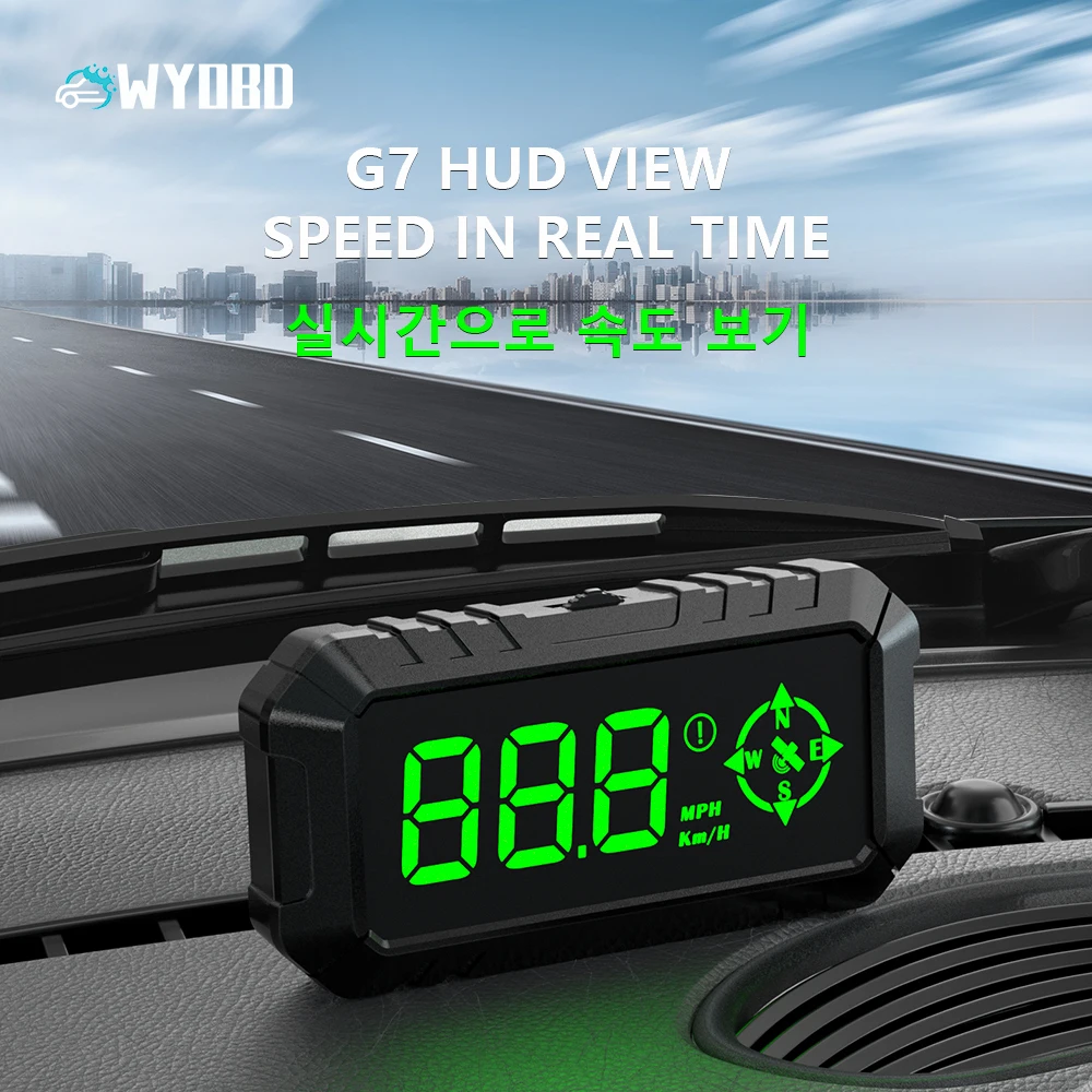 WYOBD G7 HUD Speedometer Head Up Display Car On-board trip computer HD Display GPS HUD Car Accessories for All Car
WYOBD G7 HUD Speedometer Head Up Display Car On-board trip computer HD Display GPS HUD Car Accessories for All Car