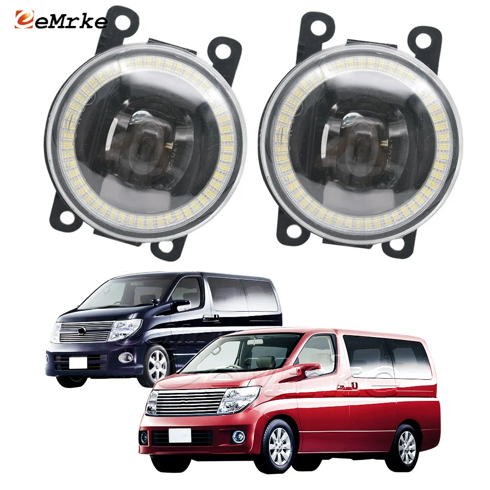 Pair Led Fog Lights Lamp Cut-Line Lens for Nissan Elgrand Highway Star E51 2004-2010 Angel Eyes DRL Front Daytime Running Light
Pair Led Fog Lights Lamp Cut-Line Lens for Nissan Elgrand Highway Star E51 2004-2010 Angel Eyes DRL Front Daytime Running Light