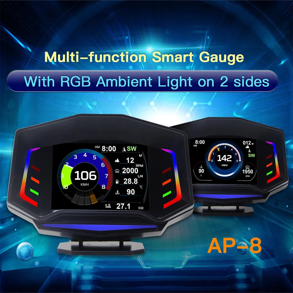 Новинка 2022, встроенный дисплей, автоматический дисплей OBD2 + GPS, умный Автомобильный датчик показаний HUD, цифровой одометр, сигнализация безоп...
Новинка 2022, встроенный дисплей, автоматический дисплей OBD2 + GPS, умный Автомобильный датчик показаний HUD, цифровой одометр, сигнализация безоп...