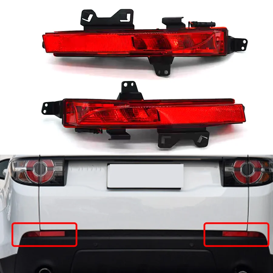 

Wooeight Car Rear Bumper Fog Light Lamp Warning Reflector Taillights For Land Rover Discovery Sport 2015-2020 LR060911 LR060910