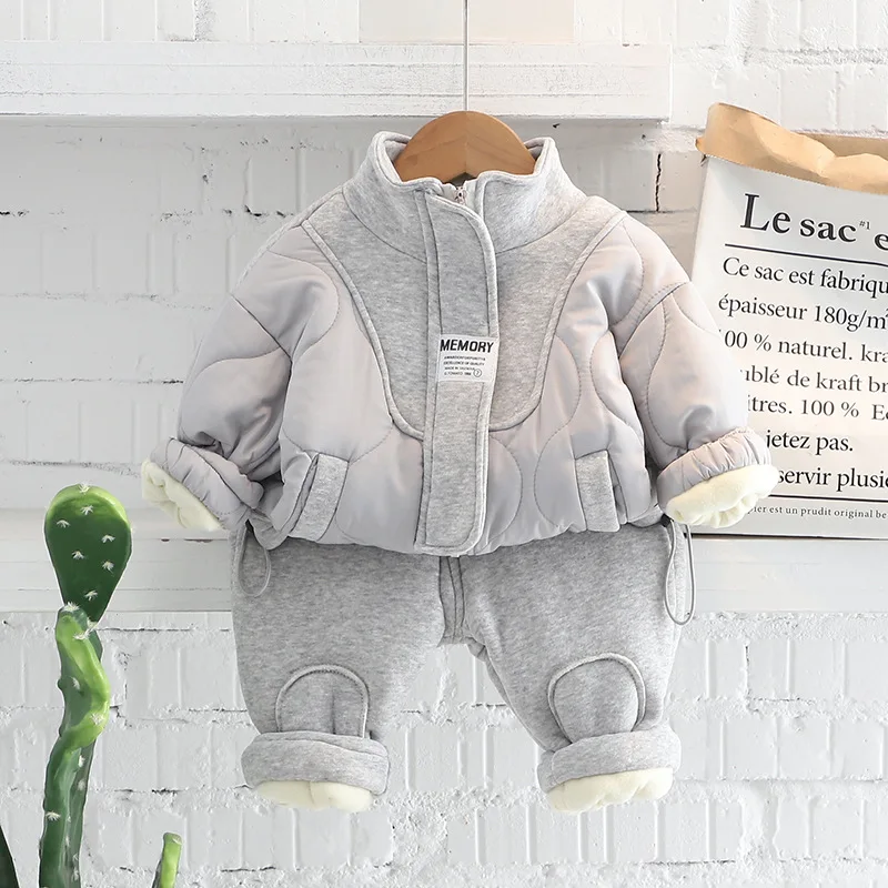 Thickened Cotton Padded Jacket Costume Baby Boy Clothes Causal Kids Outfits Zipper Tops+Pants Infant Girls Clothing Toddler Sets
Thickened Cotton Padded Jacket Costume Baby Boy Clothes Causal Kids Outfits Zipper Tops+Pants Infant Girls Clothing Toddler Sets