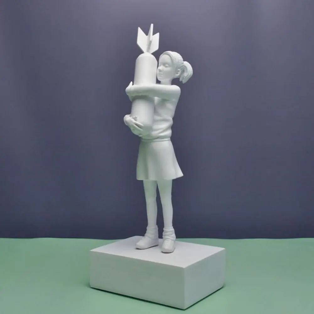 Crafts Wine Cabinet War and Peace No odor Banksy Sculpture Bomb Hugger Statue Desktop Ornaments Bomb Girl Figurine
Crafts Wine Cabinet War and Peace No odor Banksy Sculpture Bomb Hugger Statue Desktop Ornaments Bomb Girl Figurine