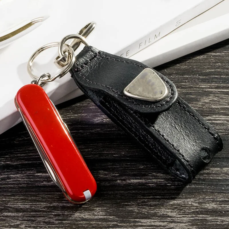 Original Genuine Leather Scabbard Swiss Army Knife Leather Case for Victorinox 4.0515/58MM Folding Knife Protective Shell
Original Genuine Leather Scabbard Swiss Army Knife Leather Case for Victorinox 4.0515/58MM Folding Knife Protective Shell