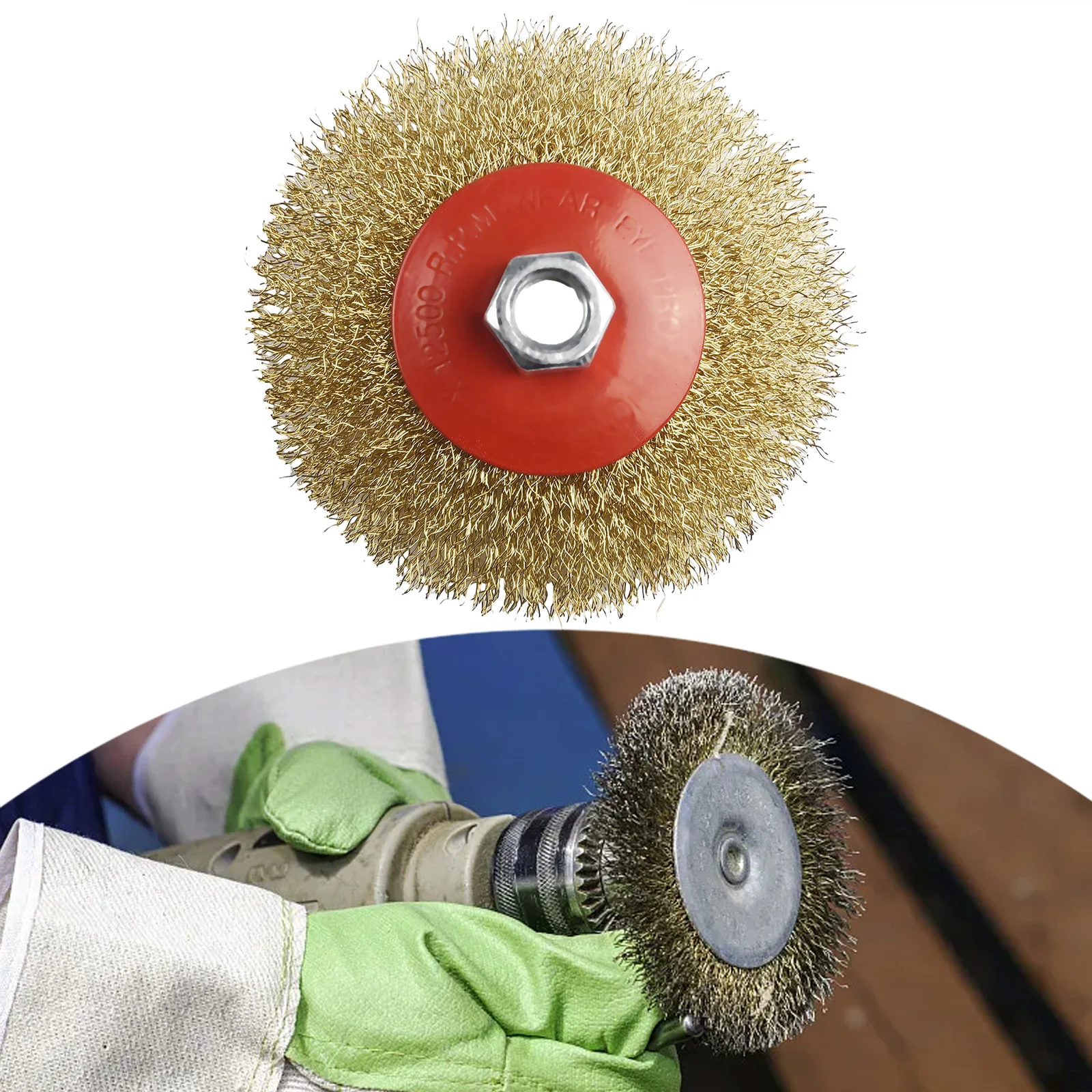 Вращающаяся стальная медная проволочная щетка с резьбой M14 115 мм, коническое колесо, угловая шлифовальная машина, абразивные колеса, аксессуары, оптовая продажа
Вращающаяся стальная медная проволочная щетка с резьбой M14 115 мм, коническое колесо, угловая шлифовальная машина, абразивные колеса, аксессуары, оптовая продажа