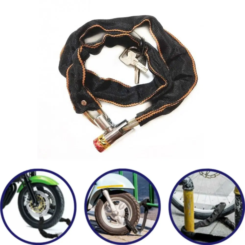 80cm Heavy Duty Cycling Bicycle Lock Accessories Metal Motorcycle Padlock Lock Bike Chain Lock with key Anti-Theft
80cm Heavy Duty Cycling Bicycle Lock Accessories Metal Motorcycle Padlock Lock Bike Chain Lock with key Anti-Theft