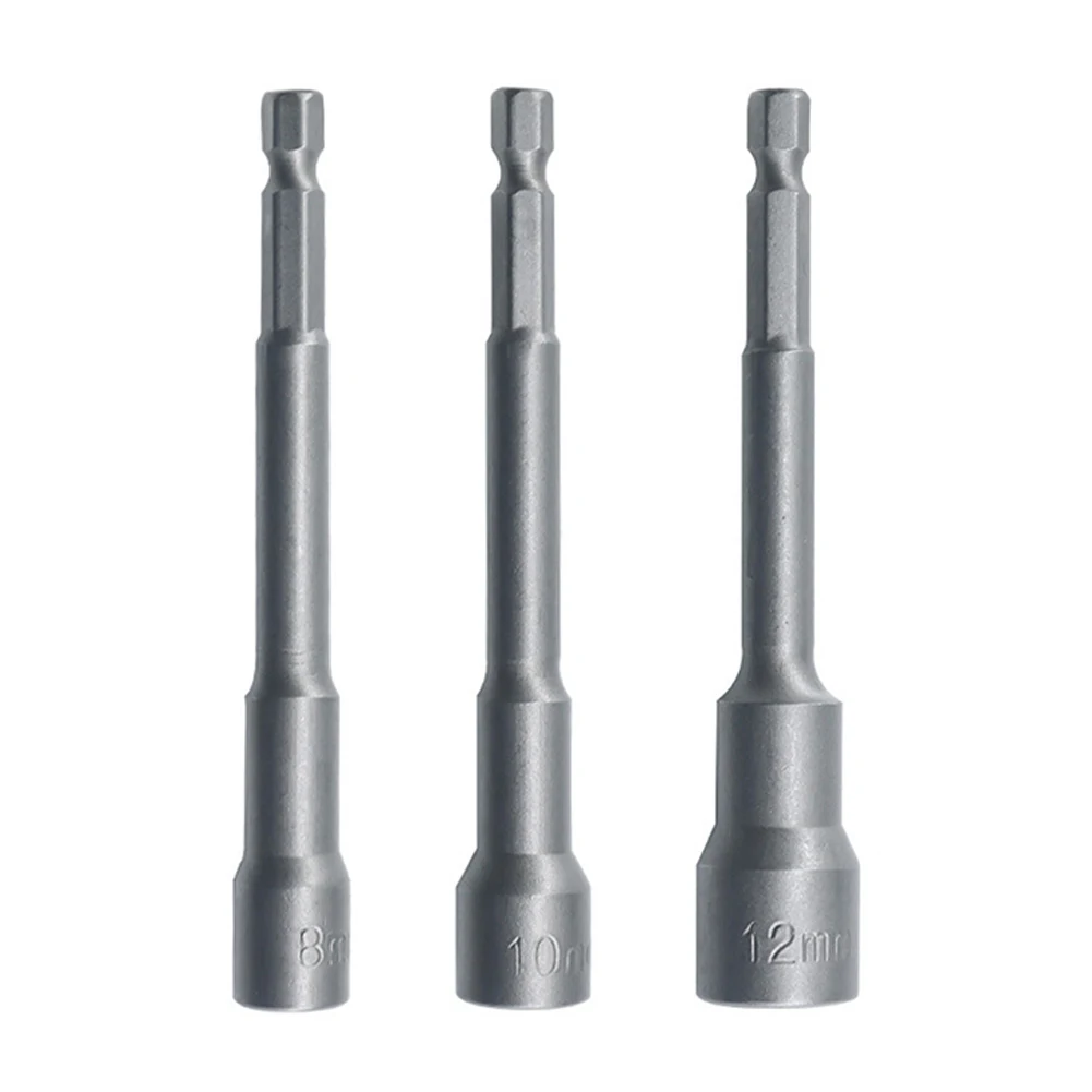 3pcs 100mm 6mm-10mm Hexagon Nut Driver Drill Bit Socket Wrench Extension Sleeve Hex Socket Adapter Bolt Drivers Repairing Tool
3pcs 100mm 6mm-10mm Hexagon Nut Driver Drill Bit Socket Wrench Extension Sleeve Hex Socket Adapter Bolt Drivers Repairing Tool