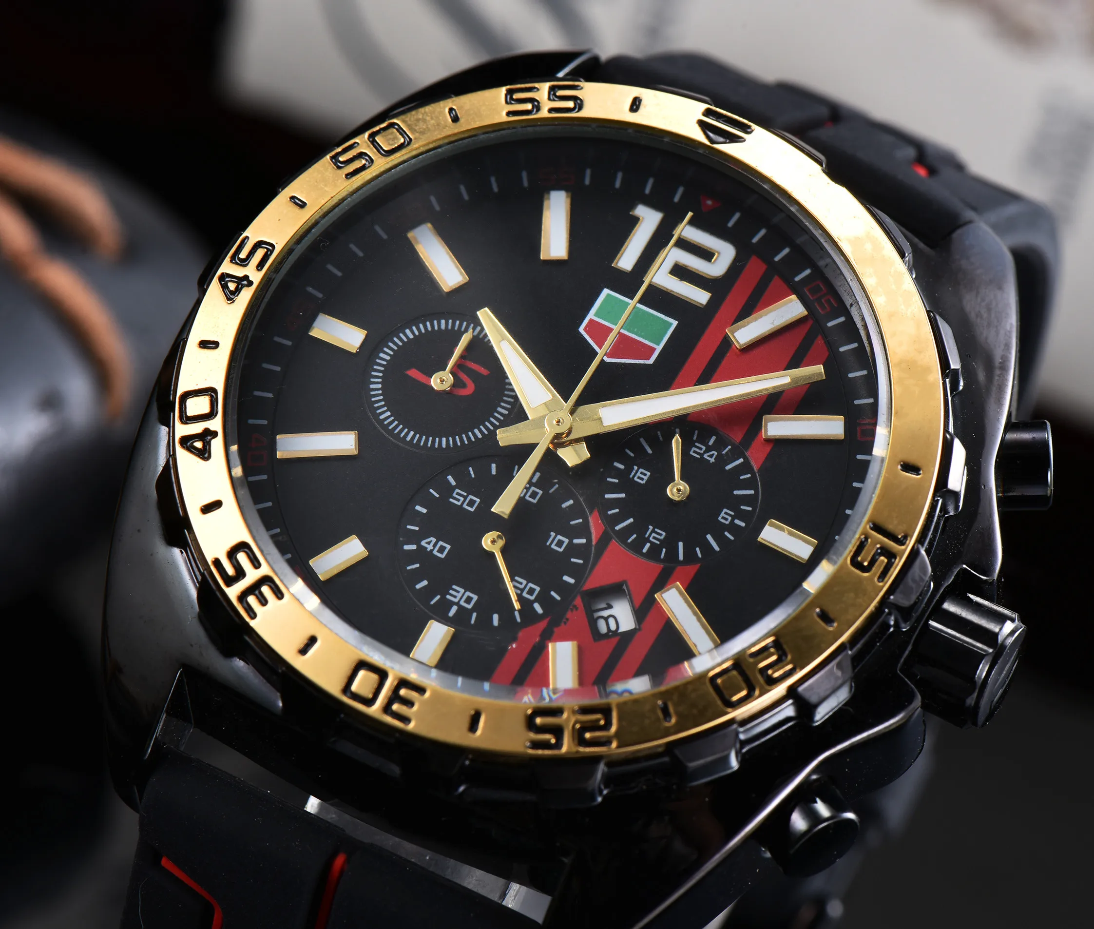 NEW Luxury Brand Fashion leisure Sport Man Watch Quartz Woman silicone six needles Calendar Multifunction Steel Rubber watches
NEW Luxury Brand Fashion leisure Sport Man Watch Quartz Woman silicone six needles Calendar Multifunction Steel Rubber watches