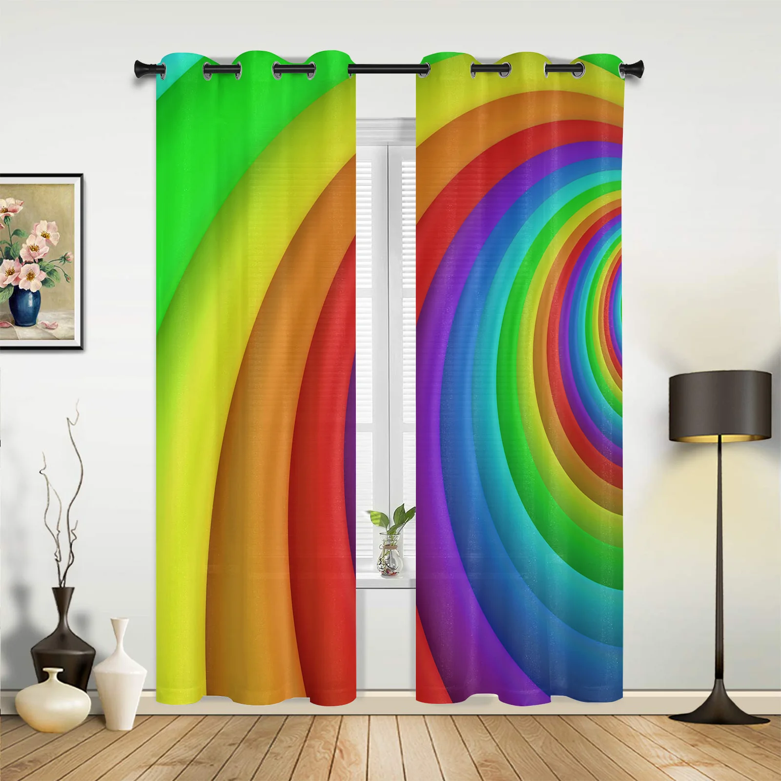 Rainbow Curved Color Curtains for Bedroom Living Room Drapes Kitchen Children's Room Window Curtain Modern Home Decor
Rainbow Curved Color Curtains for Bedroom Living Room Drapes Kitchen Children's Room Window Curtain Modern Home Decor