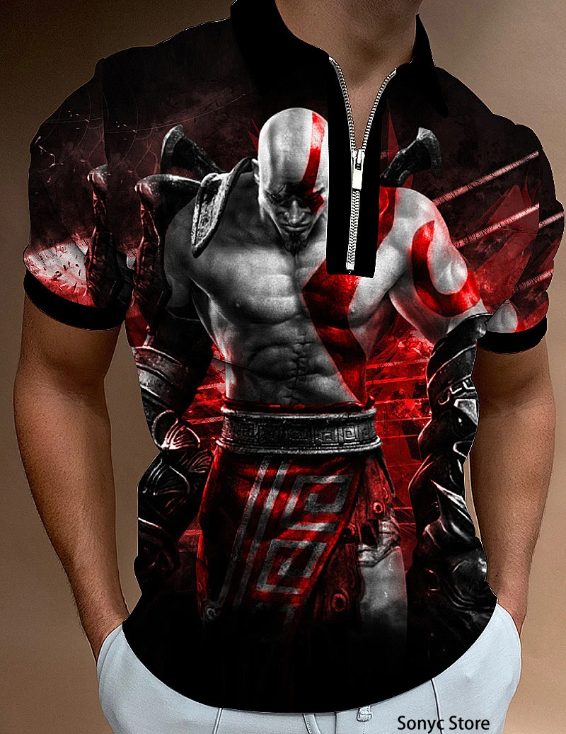 New Summer Fashion Polo Shirt Men Women 3D Print Kratos God Of War Casual Short Sleeve Streetwear Harajuku T-Shirt Tops Tee
New Summer Fashion Polo Shirt Men Women 3D Print Kratos God Of War Casual Short Sleeve Streetwear Harajuku T-Shirt Tops Tee