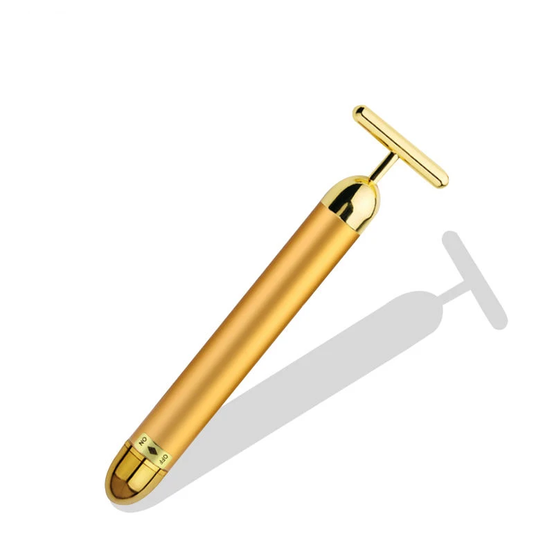 LESEN 24k Gold Face Lift Bar Roller Vibration Slimming Massager Facial Stick Facial Beauty Skin Care T Shaped Vibrating Tool
LESEN 24k Gold Face Lift Bar Roller Vibration Slimming Massager Facial Stick Facial Beauty Skin Care T Shaped Vibrating Tool