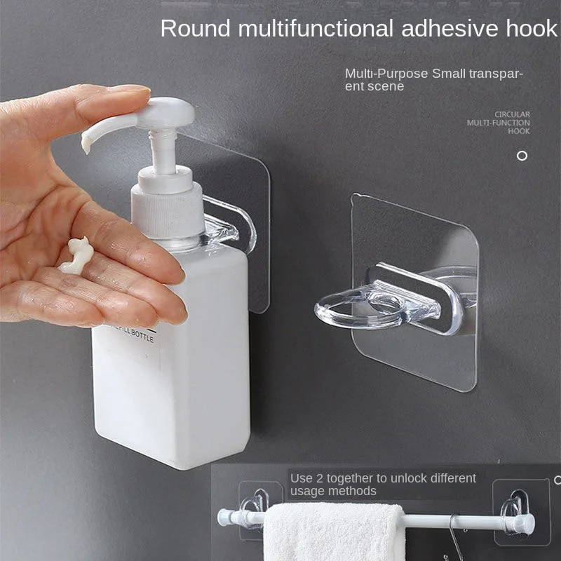 Hole Free Shower Gel Bottle Rack Kitchen Items Transparent Ring For Kitchen Convenience Cleaner Storage Bathroom Organizer Hooks
Hole Free Shower Gel Bottle Rack Kitchen Items Transparent Ring For Kitchen Convenience Cleaner Storage Bathroom Organizer Hooks