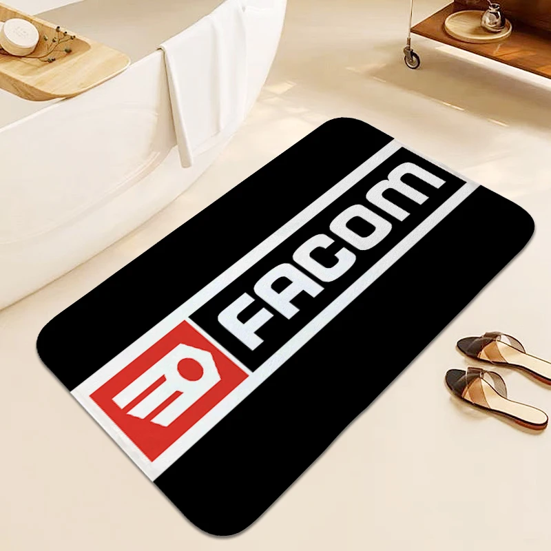 Противоскользящий коврик для ног с логотипом F-Facoms Придверный спальни прихожей
