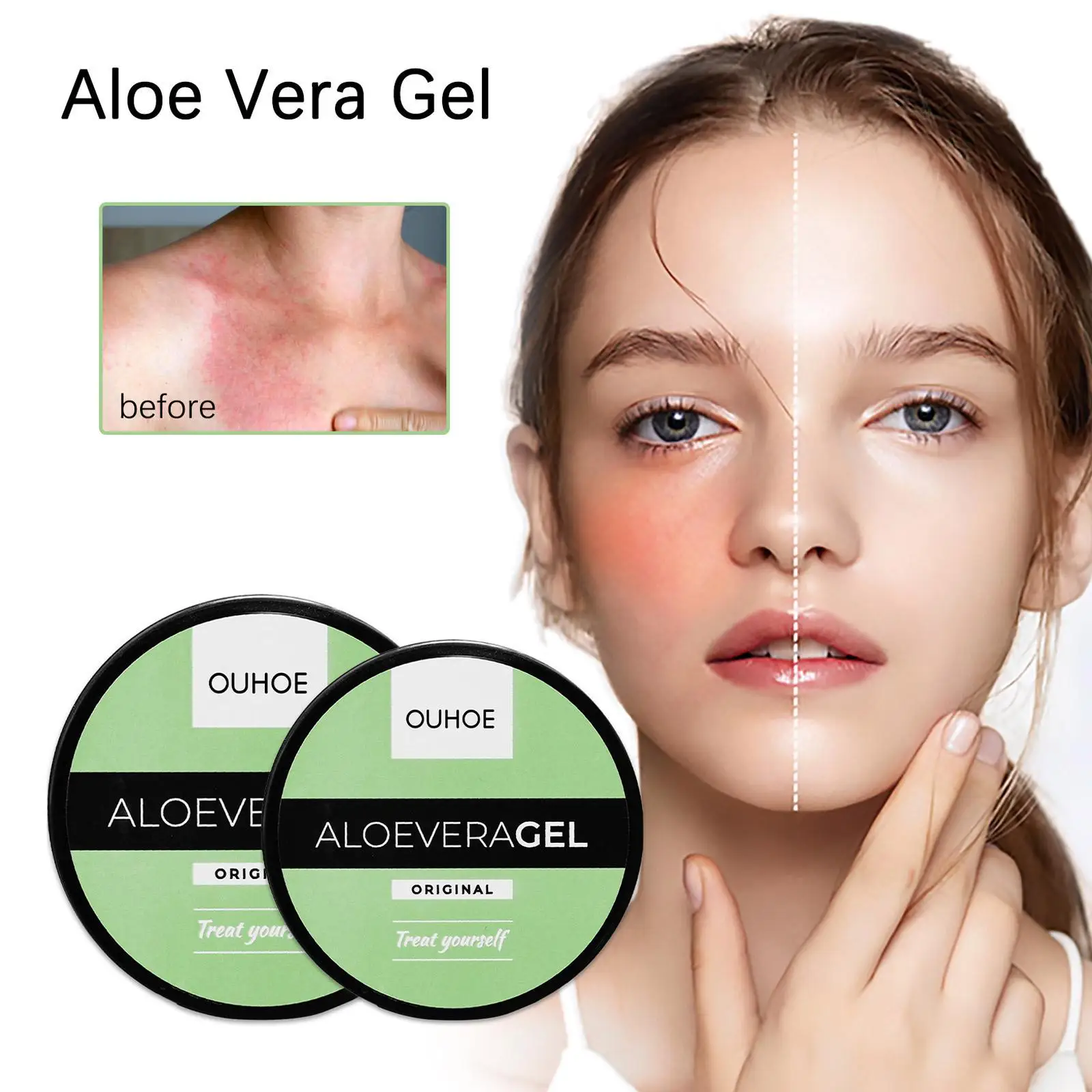 Aloe Vera after Sun Repair Gel 50g/100g Moisturizing Sunscreen Anti-Inflammatory Antipruritic Repair the Skin after Sun Beauty
Aloe Vera after Sun Repair Gel 50g/100g Moisturizing Sunscreen Anti-Inflammatory Antipruritic Repair the Skin after Sun Beauty
