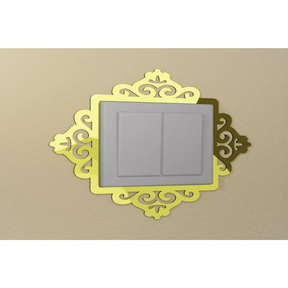Decorative Socket Trim Gold Color Single Frame Key Home Decoration Key Protector Cover Wall Sticker Stereo
Decorative Socket Trim Gold Color Single Frame Key Home Decoration Key Protector Cover Wall Sticker Stereo