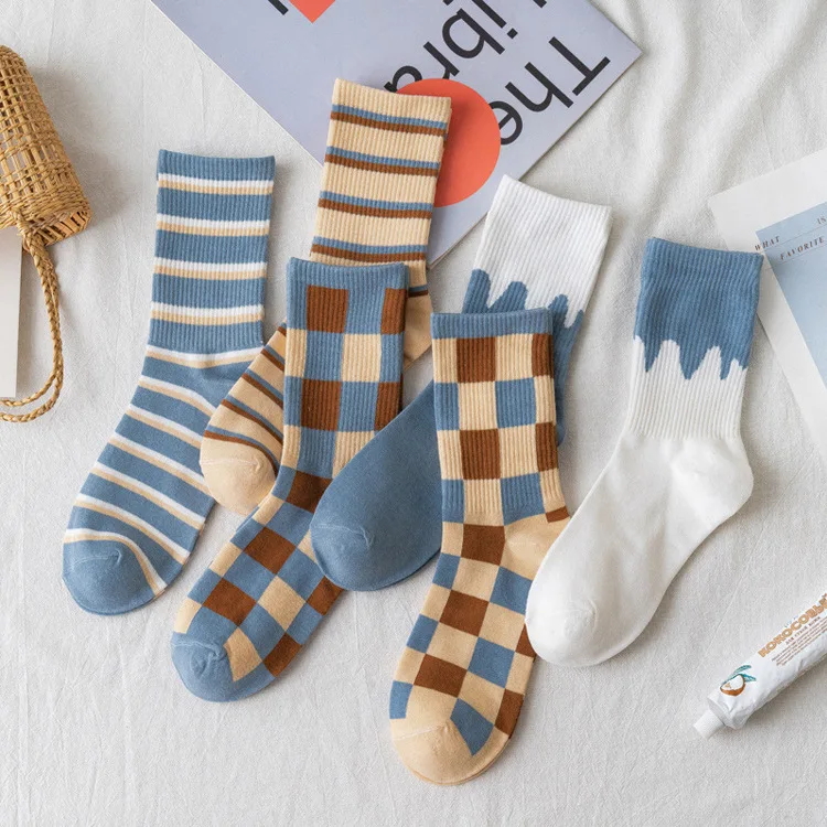 Women's Socks British Plaid Striped Socks Summer Comfortable Harajuku Patchwork Color Retro Grace Gift Ladies Quality Long Socks
Women's Socks British Plaid Striped Socks Summer Comfortable Harajuku Patchwork Color Retro Grace Gift Ladies Quality Long Socks