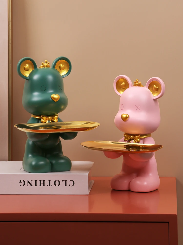 Modern Bear Key Storage Animal Miniature Figurines Living Room TV Cabinet Tray Kawaii Home Decoration Accessories
Modern Bear Key Storage Animal Miniature Figurines Living Room TV Cabinet Tray Kawaii Home Decoration Accessories