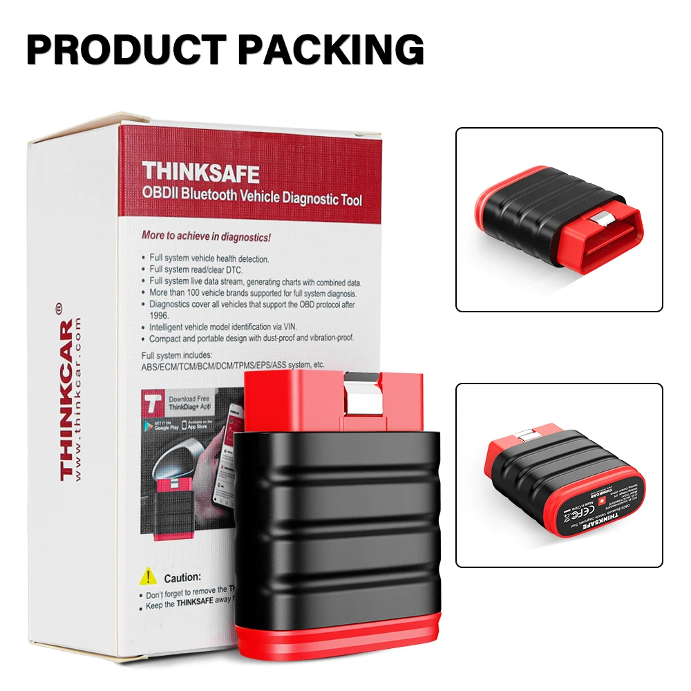 Диагностический Сканер THINKCAR THINKSAFE Bluetooth OBD2 С Полной Системной Диагностикой И 6 Функциями Сброса
Диагностический Сканер THINKCAR THINKSAFE Bluetooth OBD2 С Полной Системной Диагностикой И 6 Функциями Сброса
