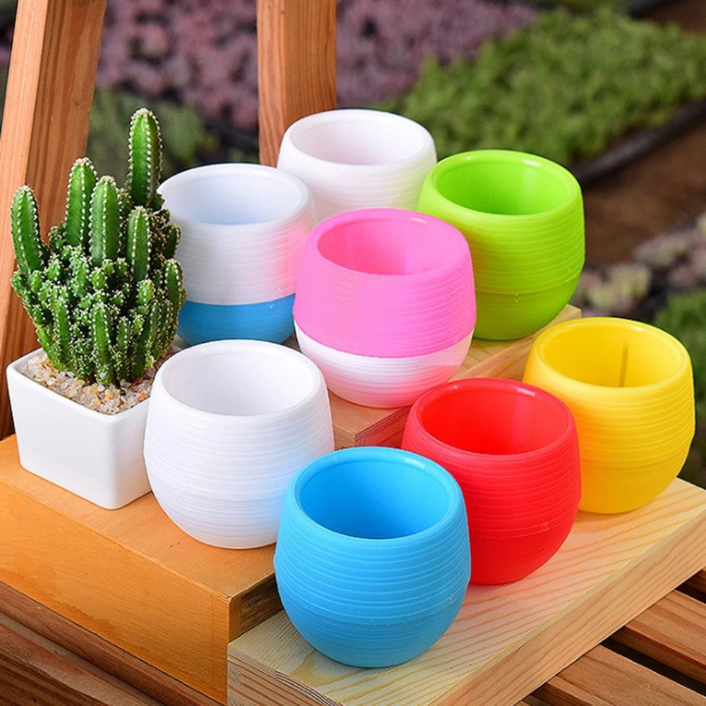 10PCS Mini Plastic Flower Pot Succulent Plant Trays Small Vase Round Planters Flowerpot Garden Home Office Derocation
10PCS Mini Plastic Flower Pot Succulent Plant Trays Small Vase Round Planters Flowerpot Garden Home Office Derocation