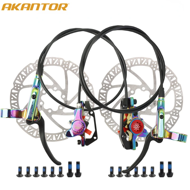 AKANTOR MTB Bicycle Hydraulic Disc Brake Front & Rear 800mm/1400mm Dual-piston Bilateral Brake Oil Brake Bike Accessories
AKANTOR MTB Bicycle Hydraulic Disc Brake Front & Rear 800mm/1400mm Dual-piston Bilateral Brake Oil Brake Bike Accessories